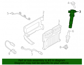 Катушка зажигания Kia Sorento 19-20 3.3 задняя