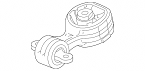 Подушка двигателя задняя Honda Accord 18-22 2.0T потрескана