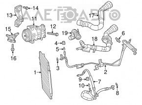 Радіатор кондиціонера конденсер Dodge Dart 13-16 2.0 2.4