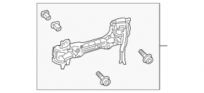 Механизм ручки двери задней правой Lexus RX350 RX450h 10-15