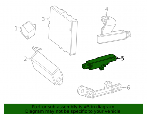 Антенна Keyless Toyota Highlander 14-