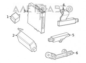 Антенна Keyless Lexus ES 19-26