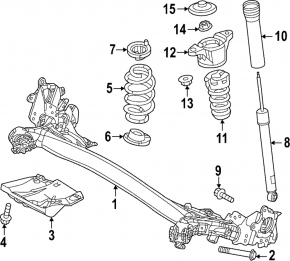 Болт крепления задней балки 2 шт Mazda CX-50 23-26 140мм