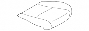 Пассажирское сидение Subaru XV Crosstrek 13-15 с airbag, мех, подогрев, кожа черное