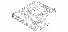 Полуподдон масляный ДВС Audi A6 C8 19-25 3.0T