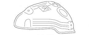 Защита коллектора передняя Lexus ES350 07-12