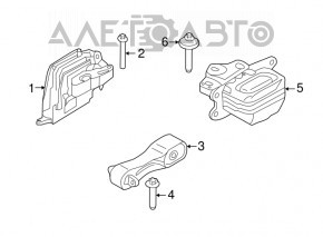 Подушка кпп BMW X2 F39 18-23 B46