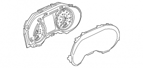 Щиток приборов Infiniti Q50 17-19 3.0T