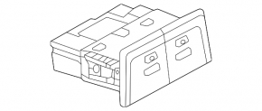 USB Hub центральної консолі VW Taos 22-25