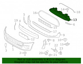 Решетка радиатора grill Mini Cooper 14-21