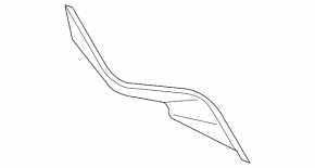 Молдинг передней панели центральный Toyota Camry v70 18-24 темно-серый