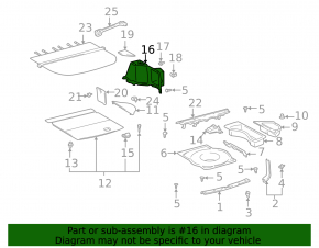 Обшивка арки левая Lexus RX300 98-03
