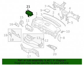 Подушка безопасности airbag пассажирская в торпеде Hyundai Tucson 19-21