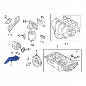 Маслоприемник Ford Fusion mk5 13-20 2.5 тип 2