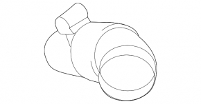 Воздуховод от корпуса воздушного фильтра левый BMW X5 F15 14-18 4.4T