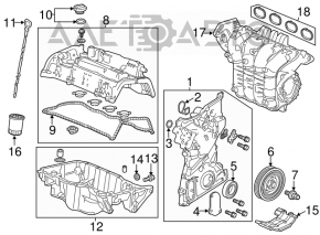 Коллектор впускной Acura TLX 15- 2.4