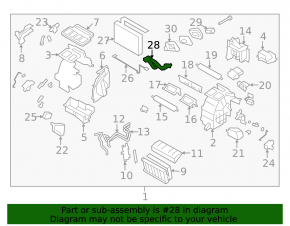 Трубка кондиционера печка-конденсер Subaru Forester 14-18 SJ 2.5