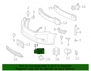 Парктроник задний Lexus ES350 07-12 без кольца