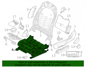 Пассажирское сидение BMW X3 G01 18-21 с airbag, механич, кожа бежевое