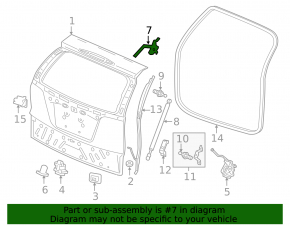 Петля двери багажника левая Honda CRV 15-16