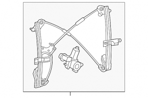 Стеклоподъемник двери багажника Toyota Sequoia 08-16