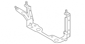 Кронштейн блока ECU компьютера двигателя Mazda 6 14-17 2.5 нижняя часть