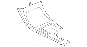 Накладка центральной консоли BMW X1 F48 16-19