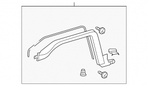 Накладка арки крыла передняя левая Toyota FJ Cruiser 07-14