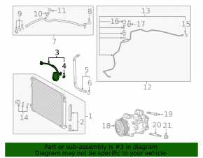 Трубка кондиционера конденсер-компрессор Toyota Camry v70 18-24 2.5