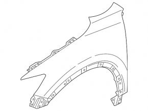 Крило переднє ліве Mazda 3 14-18 BM