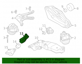 Кронштейн подушки АКПП BMW X5 G05 24-26 3.0T AWD верхний