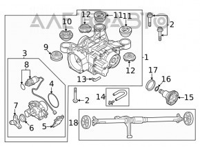 Задний дифференциал редуктор VW Atlas 18-22