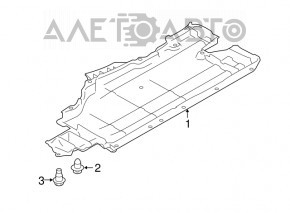 Защита днища правая Subaru Forester 19-24 SK
