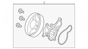 Помпа водяна Honda Civic 11-15 1,8L