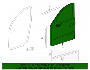Дверь голая передняя правая Mercedes W164 ML