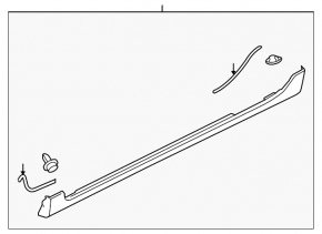 Порог правый Mazda3 03-09 Sport