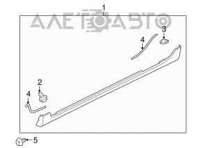 Порог правый Mazda3 03-09 Sport