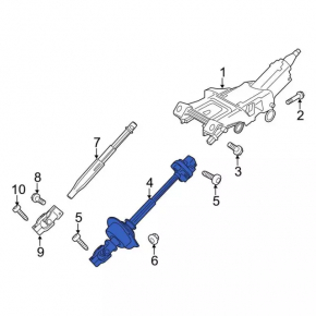 Рулевой карданчик Ford Mustang mk6 15-23
