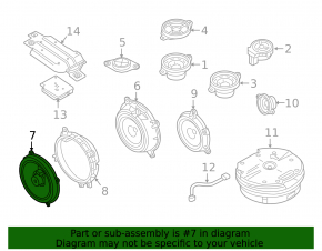 Динамик дверной передний левый Mazda 3 14-18 BM Bose