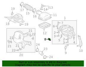 Кронштейн воздухоприемника Honda Accord 18-22 1.5T