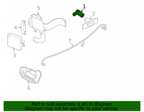 Парктроник заднего бампера Infiniti M Q70 16-19