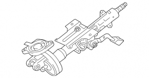 Рульова колонка Toyota Rav4 13-18 з ЕУР під start-stop