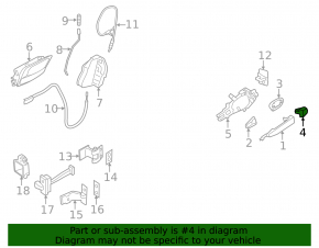 Заглушка ручки двери задняя левая BMW X1 E84 13-15