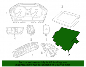 Проекция на лобовое BMW X1 F48 16-19 царапины