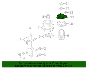 Опора амортизатора передняя левая Subaru Outback 20-23