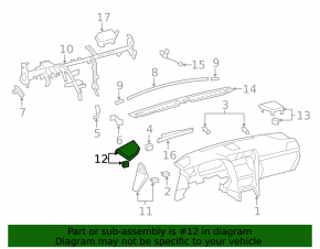Решетка динамика левая Lexus LS460 LS600h 07-12 беж