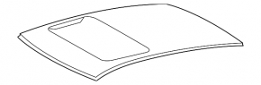 Крыша металл Lexus CT200h 14-17 под люк