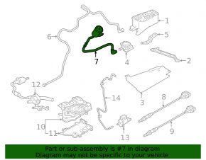 Фильтр топливного абсорбера Audi A4 B9 17-25 с трубкой