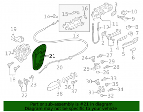 Панель внутренняя двери передней левой Audi A4 B9 17-25