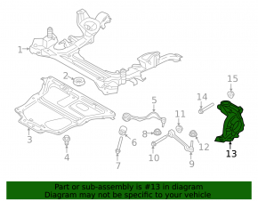 Цапфа передняя правая BMW 4 F32/33/36 14-20 AWD